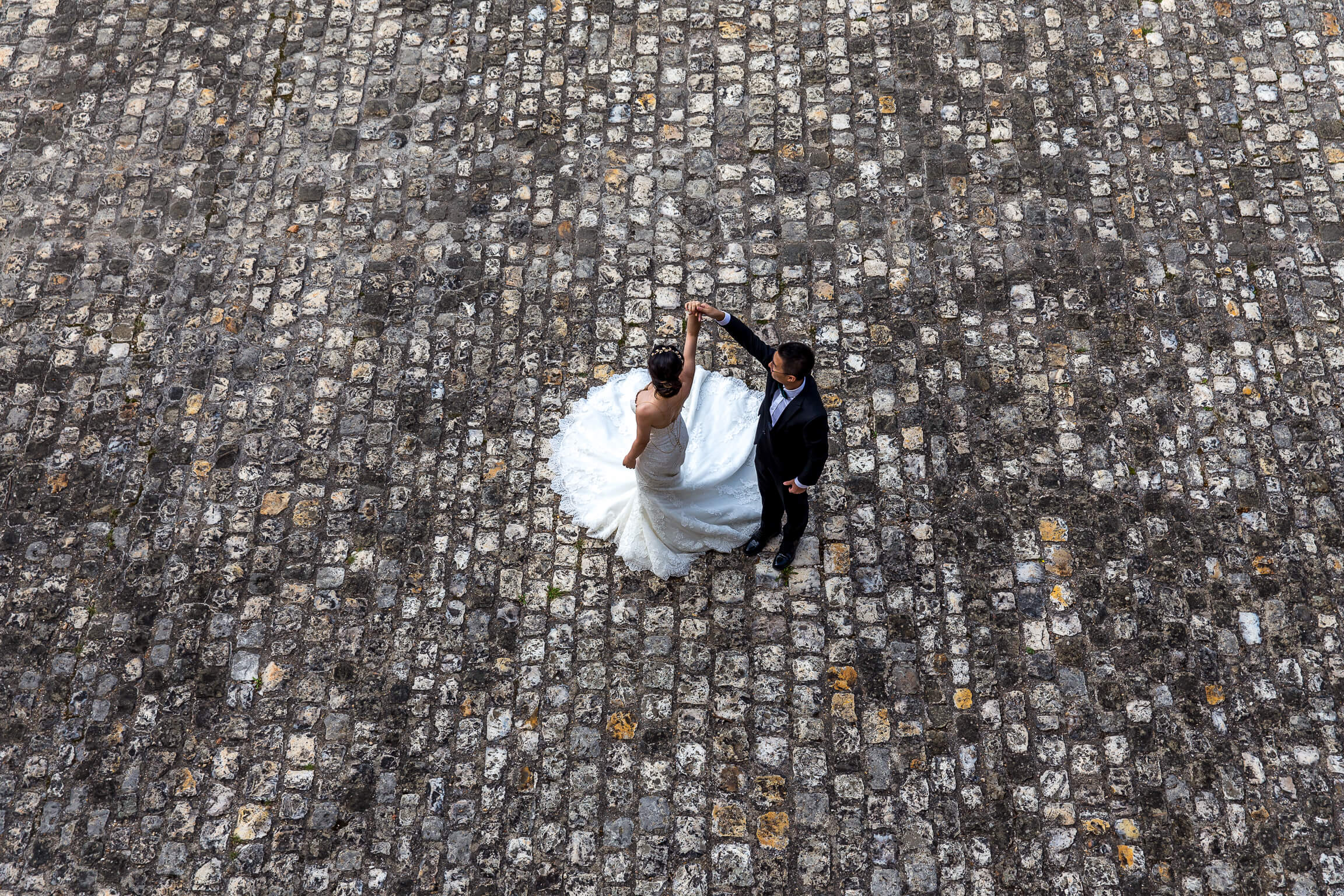 photo de couple au chateau de Villandry