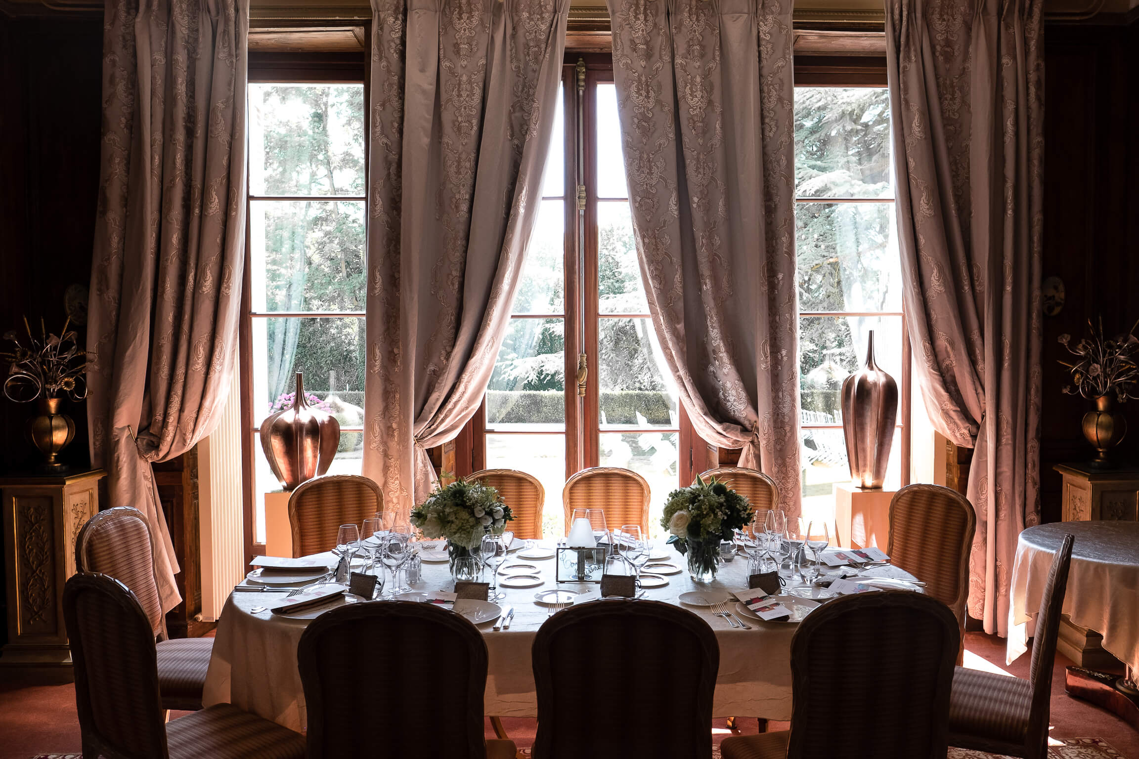 salle de repas d'un mariage a cote de Tours