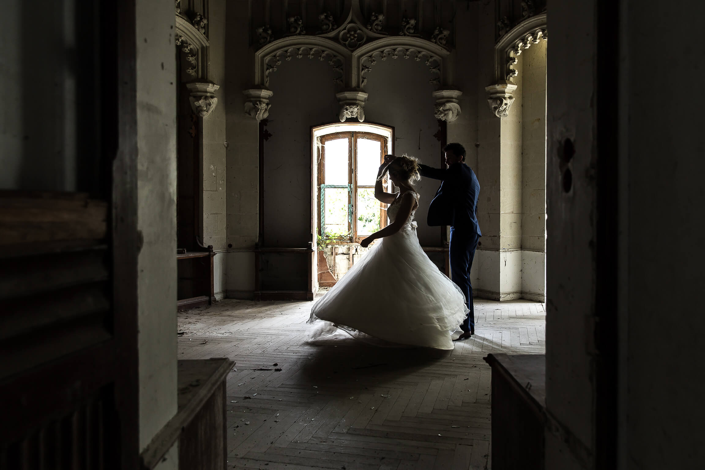 urbex danse et trash the dress