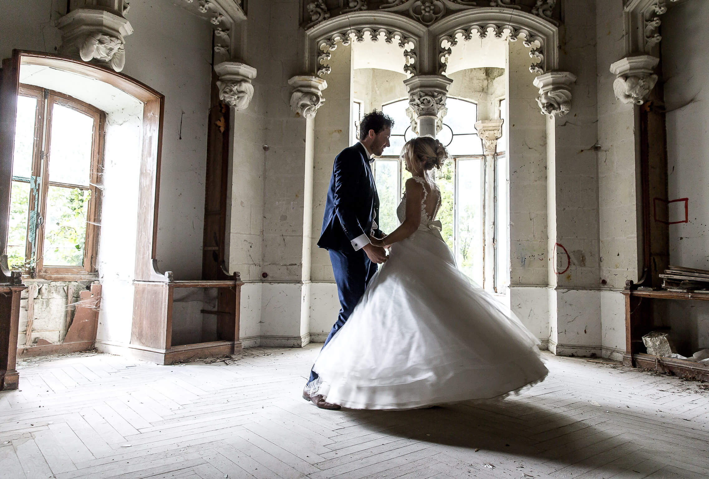 urbex, danse et trash the dress